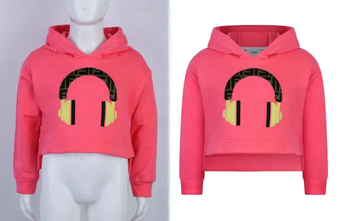 Baby Hoodie Fashion Neck Joint Photo Editing High