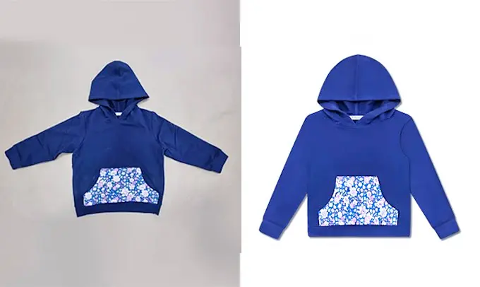 Baby Hoodie Fashion Neck Joint Photo Editing Starting
