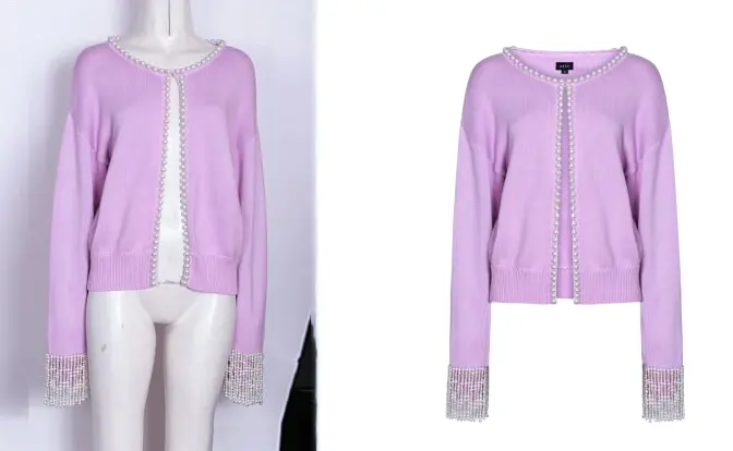 Baby Sweater Fashion Neck Joint Photo Editing Starting