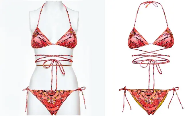 Bikini Fashion Neck Joint Photo Editing Medium