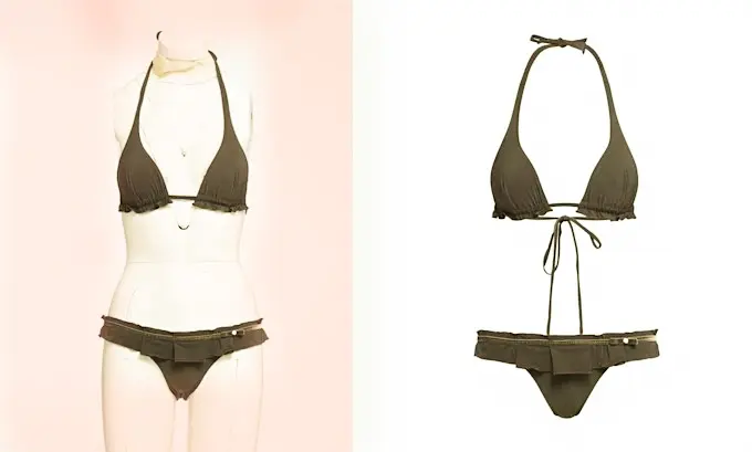 Bikini Fashion Neck Joint Photo Editing Starting