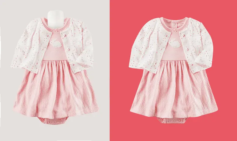 Formal Baby Fashion Neck Joint Photo Editing Starting