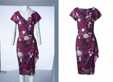 Gown Fashion Neck Joint Photo Editing Starting