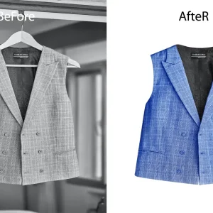 Men Blazer Fashion Neck Joint Photo Editing