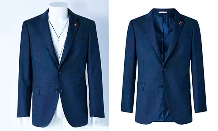 Men Blazer Fashion Neck Joint Photo Editing Medium