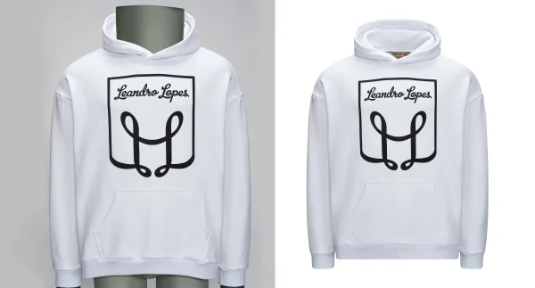 Men Hoodie Fashion Neck Joint Photo Editing