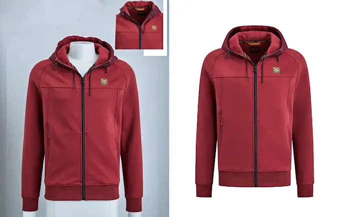 Men Hoodie Fashion Neck Joint Photo Editing High