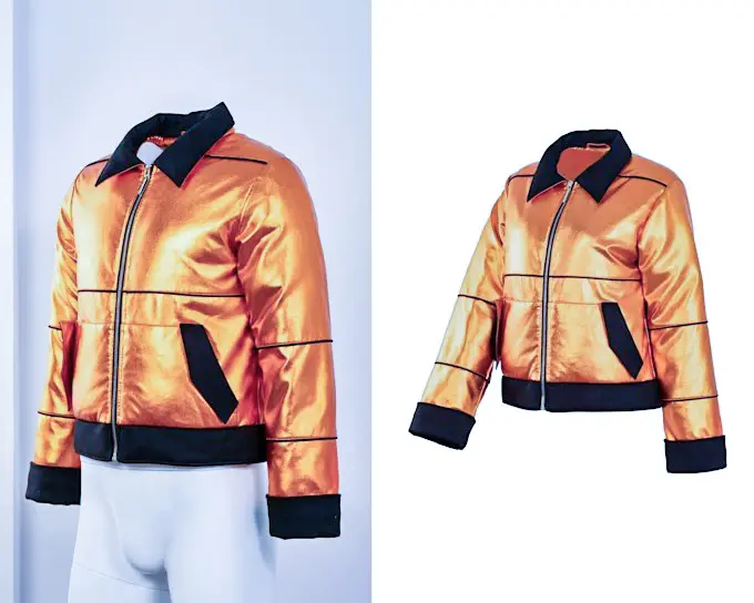 Men Jacket Fashion Neck Joint Photo Editing High