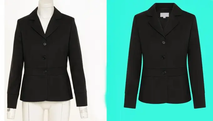 Men Jacket Fashion Neck Joint Photo Editing Medium