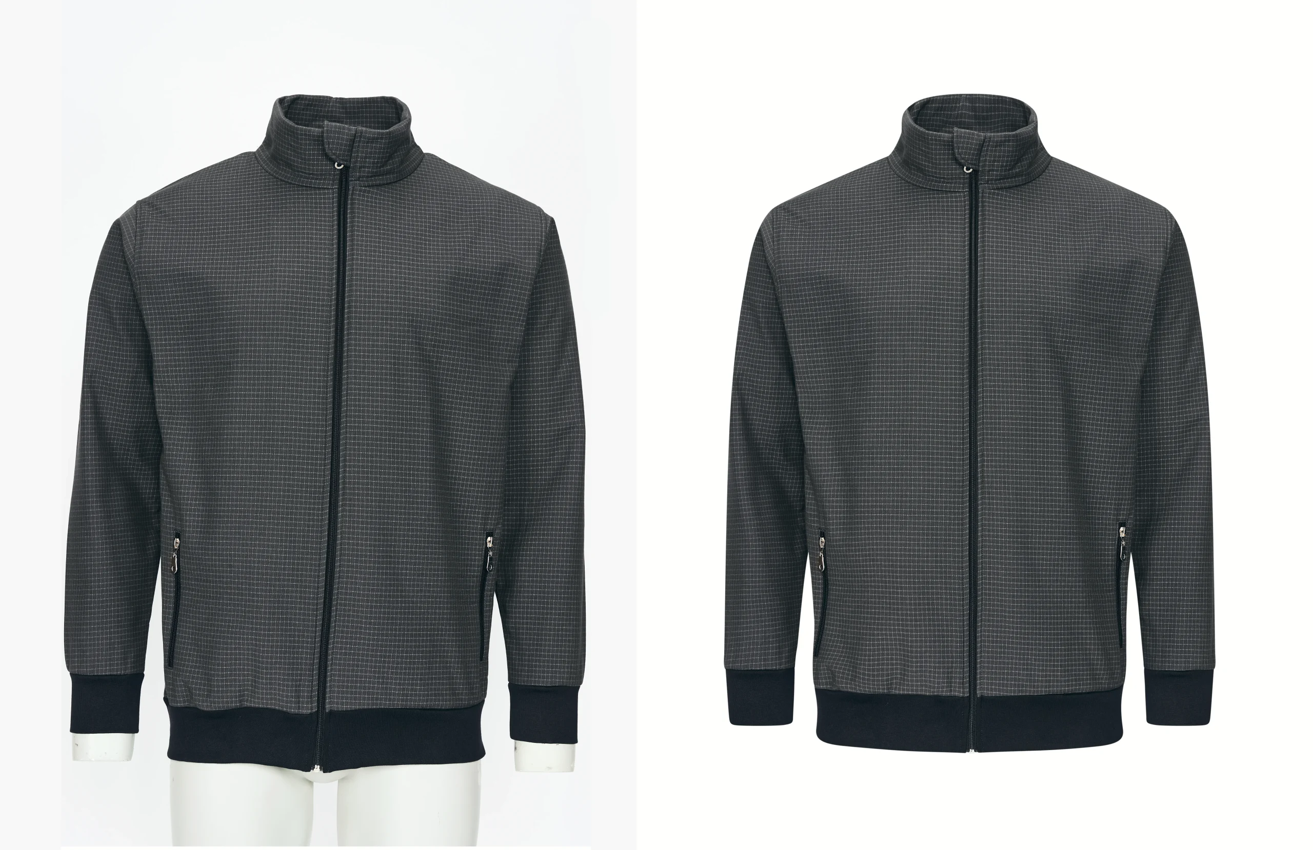 Men Jacket Fashion Neck Joint Photo Editing