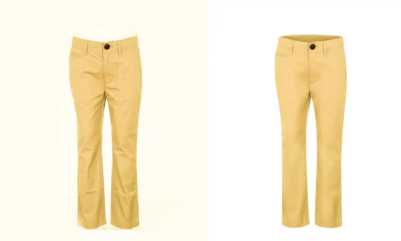 Men Pant Fashion Neck Joint Photo Editing Starting
