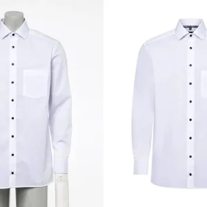 Men Shirt Fashion Neck Joint Photo Editing