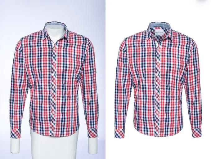 Men Shirt Fashion Neck Joint Photo Editing Medium