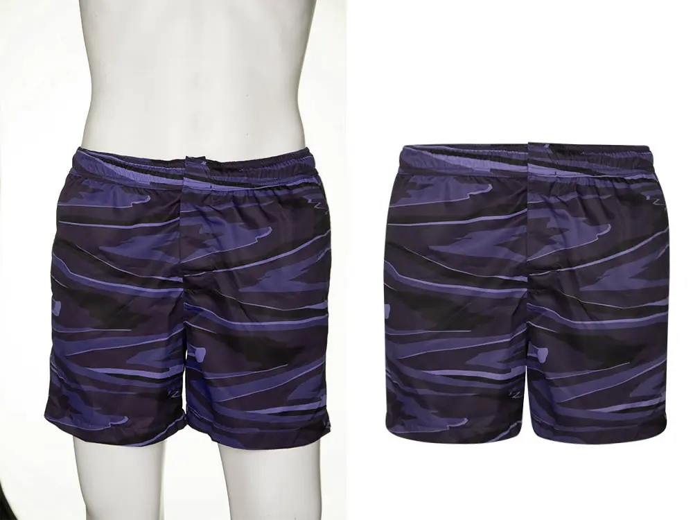 Men Shorts Garments Neck Join Photo Editing High