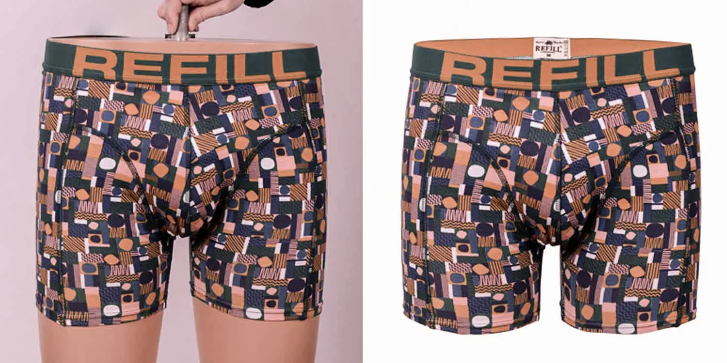 Men Shorts Garments Neck Join Photo Editing Medium