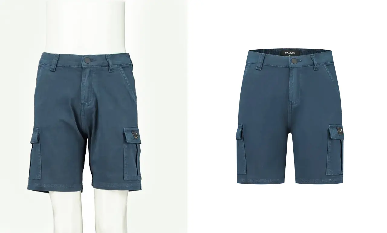 Men Shorts Garments Neck Join Photo Editing