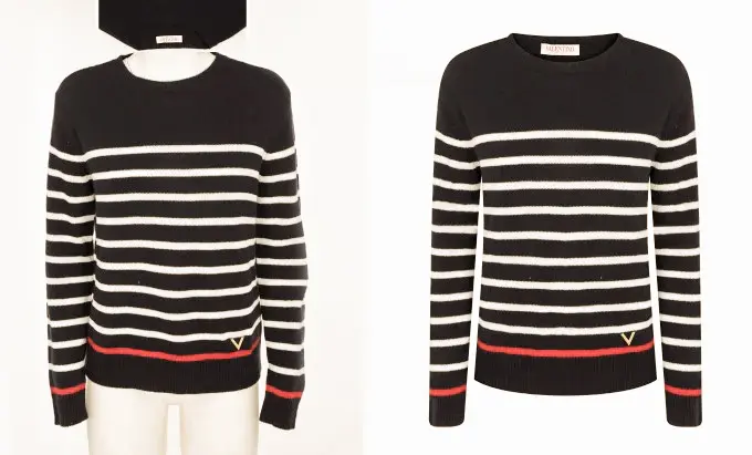 Men Sweater Fashion Neck Joint Photo Editing High
