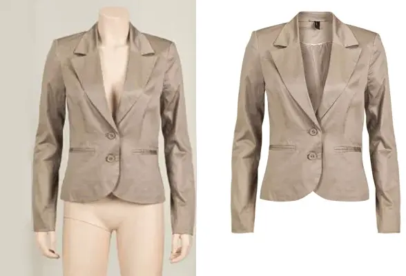Women Blazer Fashion Neck Joint Photo Editing Starting