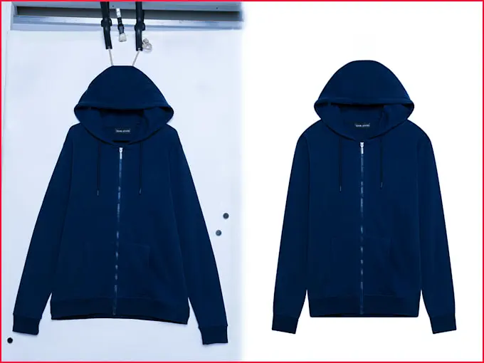 Women Hoodie Fashion Neck Joint Photo Editing Medium