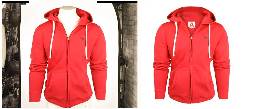 Women Hoodie Fashion Neck Joint Photo Editing Starting