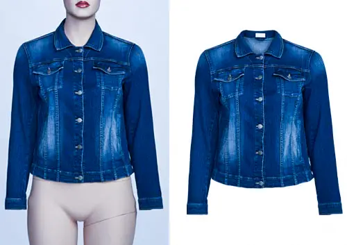 Women Jacket Fashion Neck Joint Photo Editing High