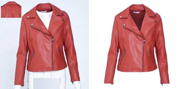 Women Jacket Fashion Neck Joint Photo Editing Medium