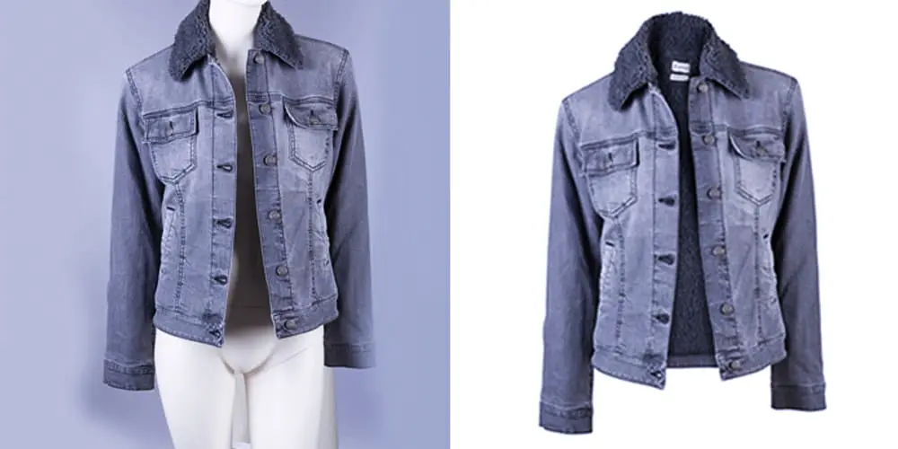 Women Jacket Fashion Neck Joint Photo Editing Starting