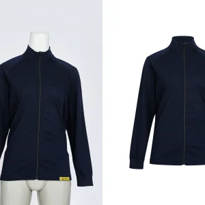 Women Sweater Fashion Neck Joint Photo Editing