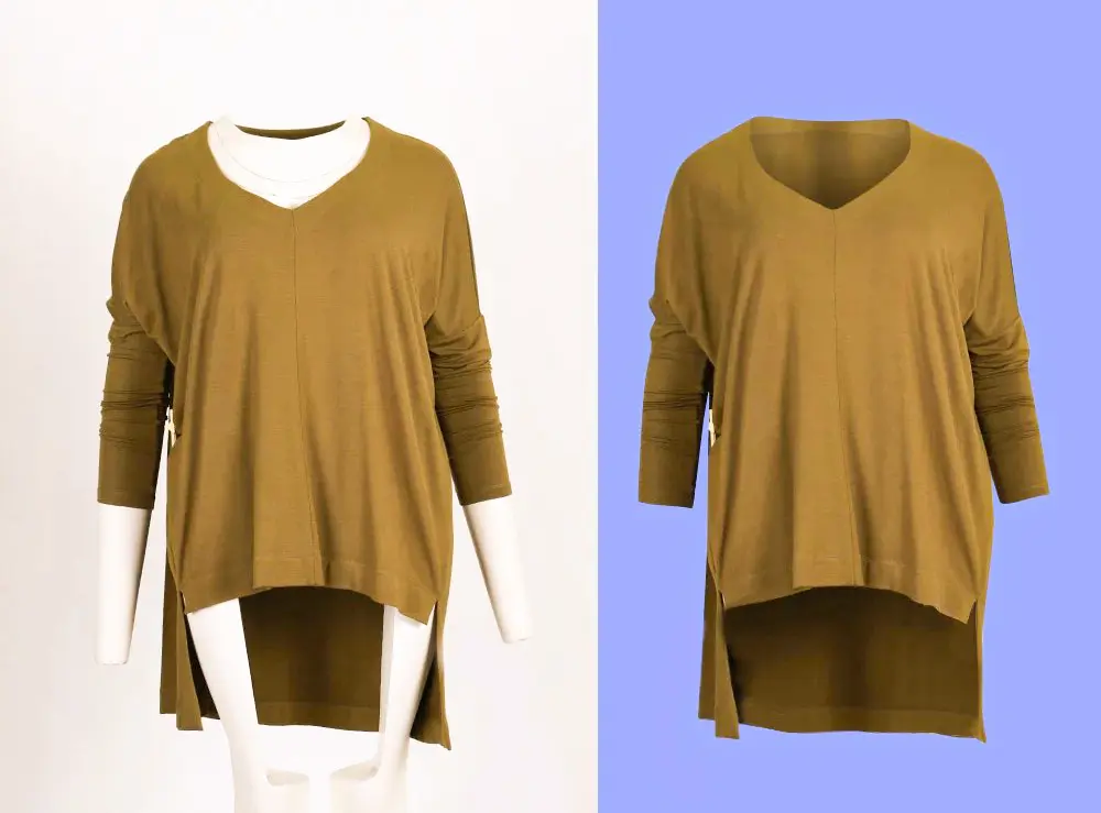 Women Sweater Fashion Neck Joint Photo Editing High