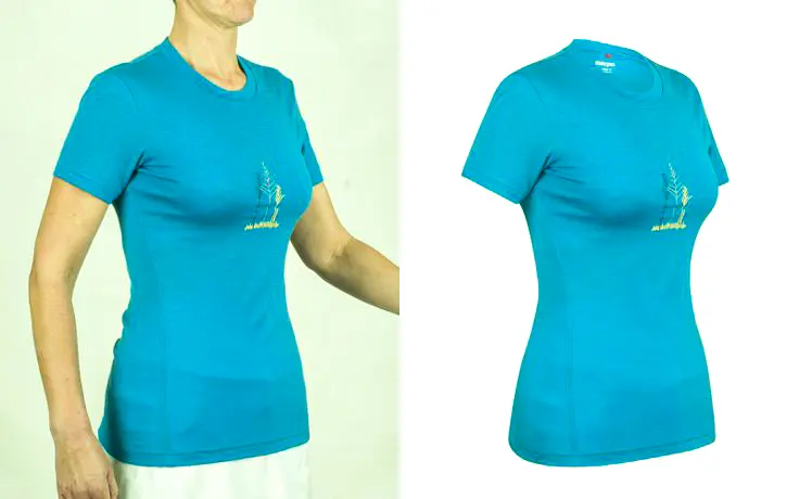 Women T-Shirt Fashion Neck Joint Photo Editing Starting