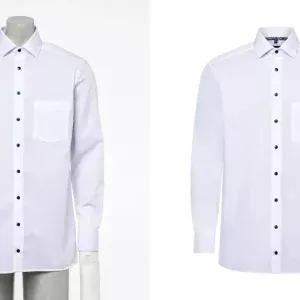 Men Shirt Fashion Neck Joint Photo Editing
