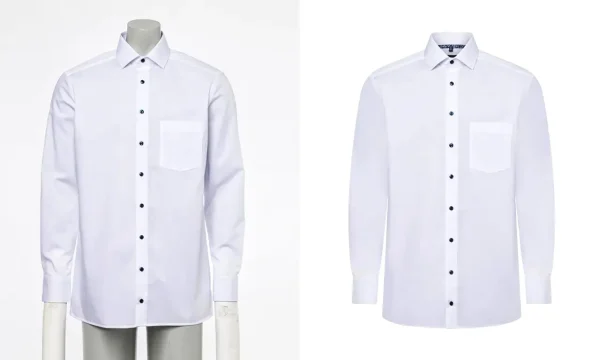 Men Shirt Fashion Neck Joint Photo Editing