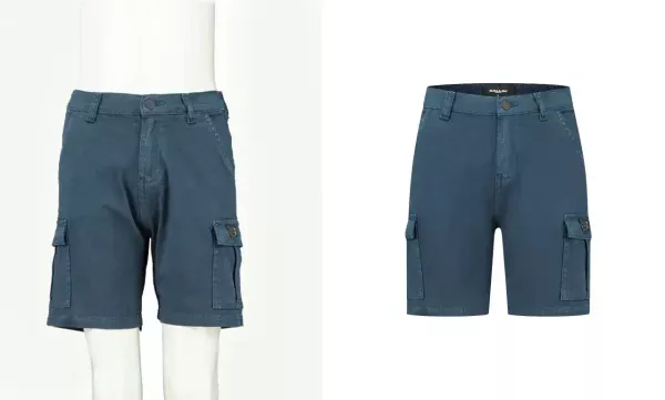 Men Shorts Garments Neck Join Photo Editing