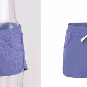 Women Shorts Garments Neck Joint Photo Editing
